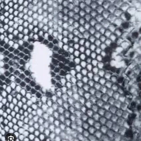 Adam Selman Python print cropped top sweatshirt zipper S $180 NEW - Picture 5 of 10